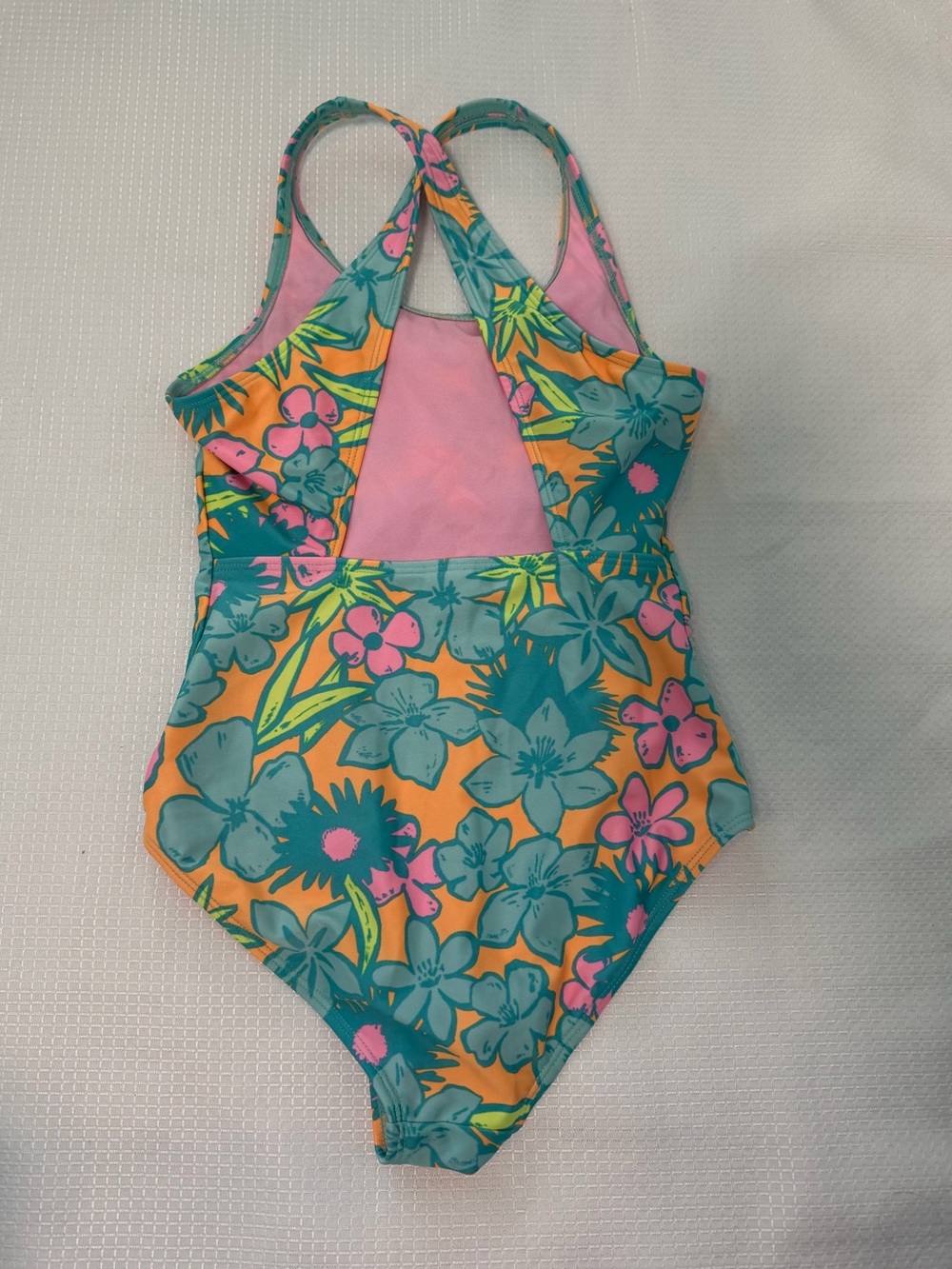 Girls Swimsuit Bundle Summer Vacation Crewcuts  Floral Sz 6/7